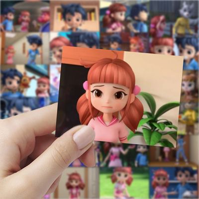皮鲁鲁和鲁西西贴纸儿童卡通动漫可爱人物贴画diy手机账本笔记本