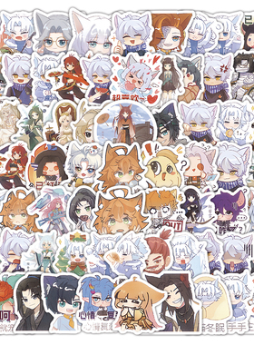 108张奇猫君的故事贴纸可爱卡通Q版动漫周边装饰行李箱防水封口贴