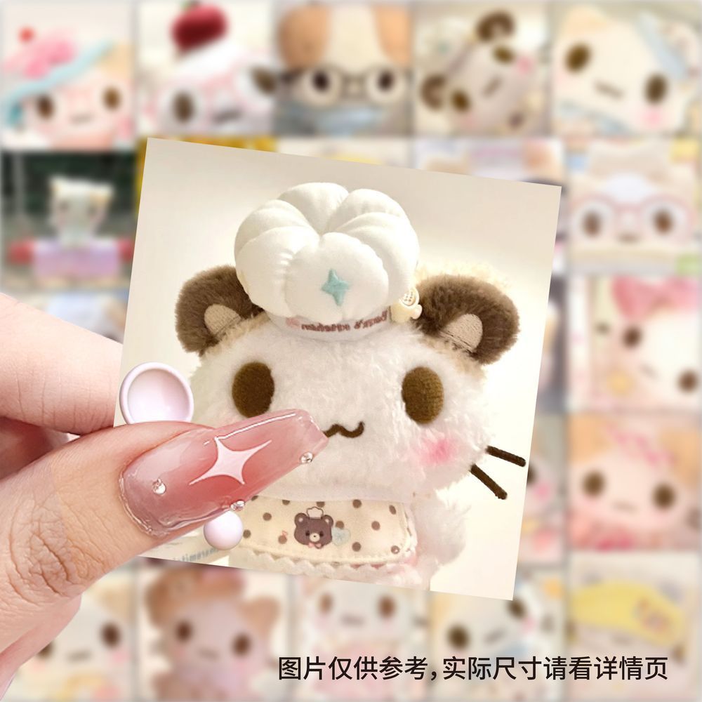 175张棉花糖猫贴纸可爱卡通萌宠diy装饰手账笔记本手机防水贴画
