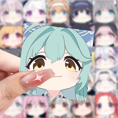 177张蔚蓝档案铸币大头贴纸个性周边diy手账装饰桌面手机防水贴画