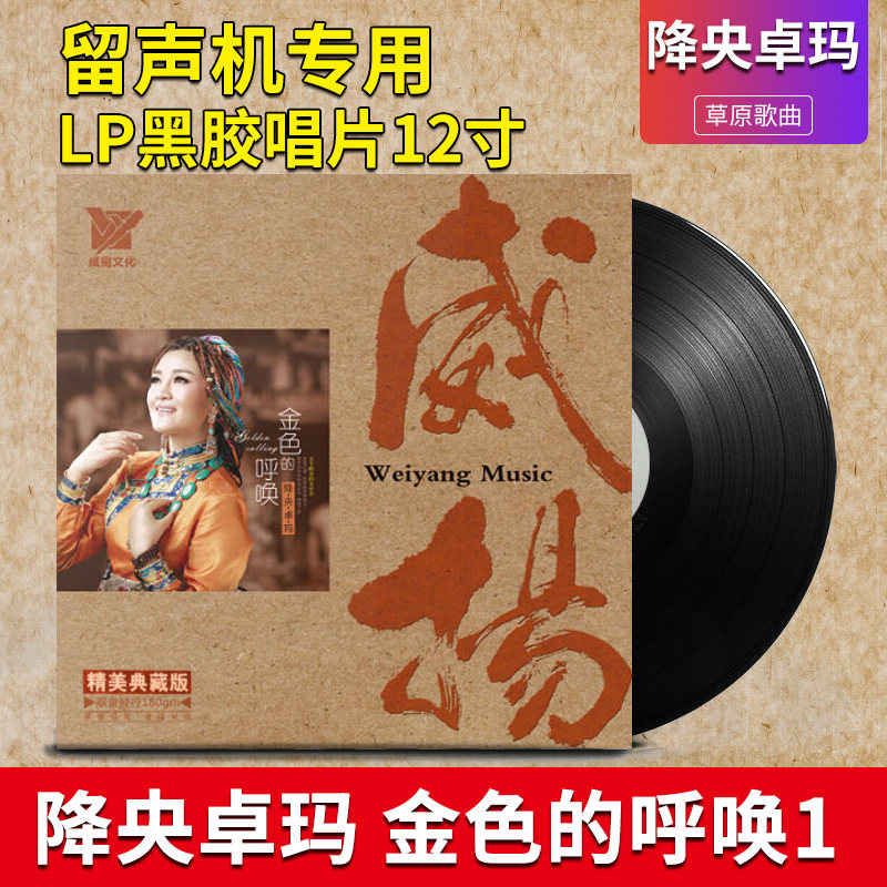 正版降央卓玛 金色的呼唤1草原歌曲LP黑胶唱片留声机专用12寸