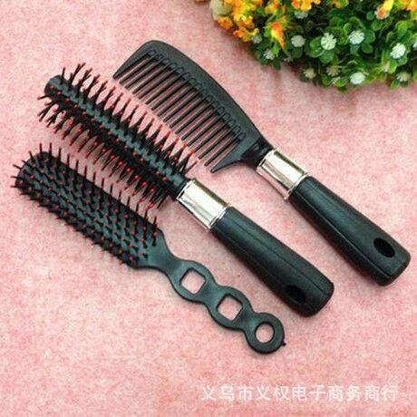 梳子三件套理发梳塑料美妆梳卷发梳气囊按摩梳套装两元店货源