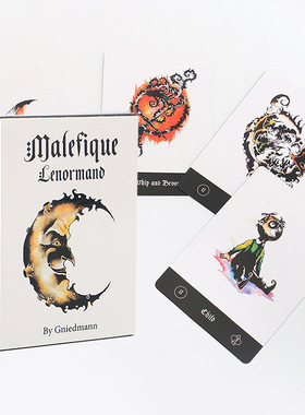 【现货】Malefique Lenormand 锐念雷诺曼利诺曼暗黑风神谕卡