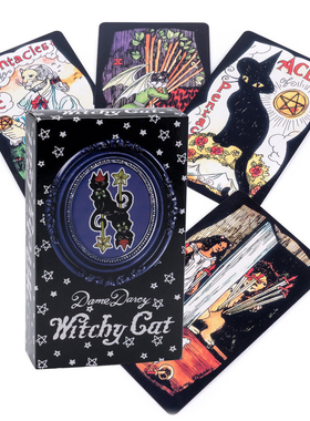 【现货】Witchy cat tarot达西夫人巫师猫猫塔罗牌泛维特复刻牌