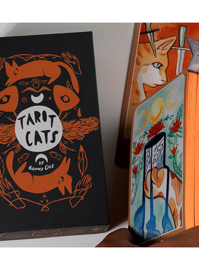 Tarot cat 78张猫塔罗维特系塔罗卡罗牌猫控牌