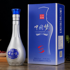 中国梦品鉴级52度浓香型白酒纯粮食酿造500ml*6瓶过节送礼整箱