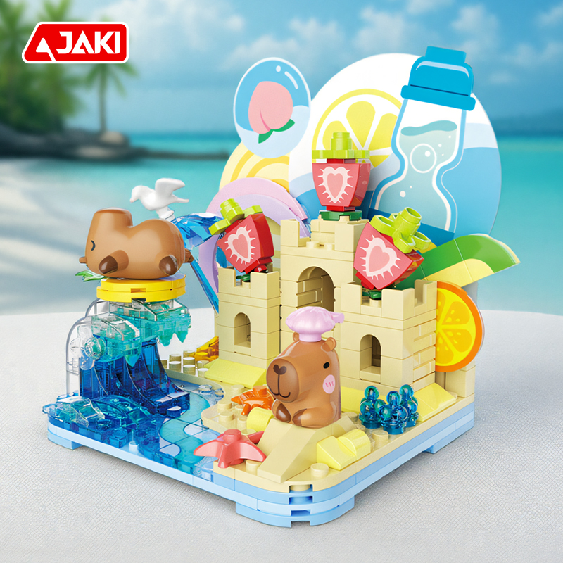 JAKI佳奇卡皮巴拉积木正品