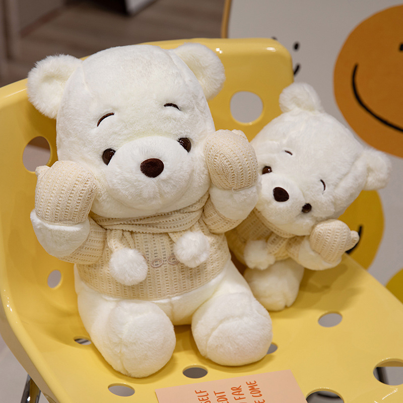 维尼噗噗pupu维尼熊玩偶冬日限定毛绒玩具心公仔可爱儿童礼物