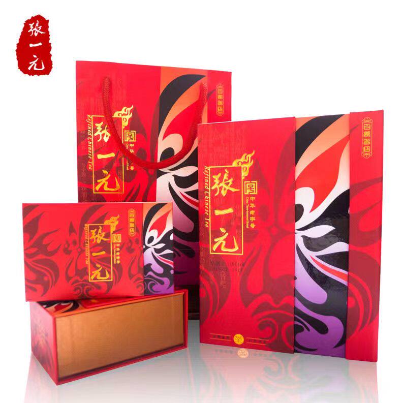 张一元脸谱礼盒脸谱红茶茶叶茉莉花茶白龙峰绿茶北京礼盒装送礼