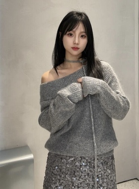 ariose艾诺丝蕾官方旗舰店正品2026春新款绑带收腰针织衫BR801199