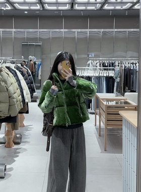 【商场同款】25冬新品羽绒服短款立领丝绒BC10410