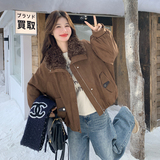 现货！！泰迪毛拼接毛领麂皮绒羽绒服外套ZB111-1659-P245-K368，女装羽绒服，浙宝B馆111（原065）