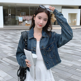 【现货】设计感小众毛边短款牛仔衬衣外套B111-8308-P120K178，女装短外套，浙宝B馆111（原065）