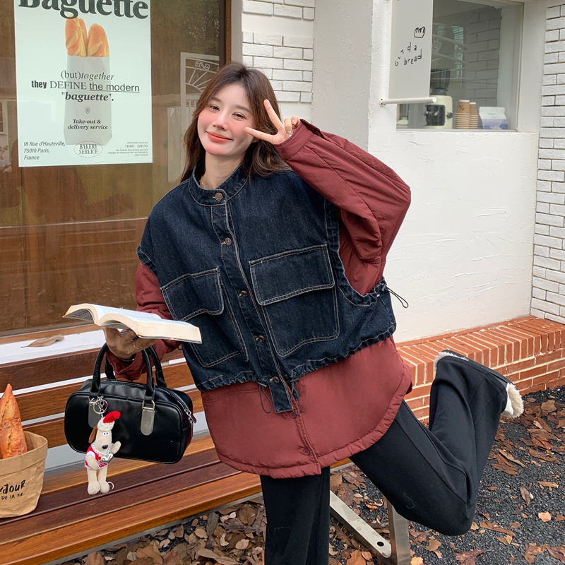 档口现货!拼接假两件套加棉棉衣ZB111-8870-P215-K318,女装棉衣/棉服,浙宝B馆111(原065) 档口现货!拼接假两件套加棉棉衣ZB111-8870-P215-K318,女装棉衣/棉服,浙宝B馆111(原065)