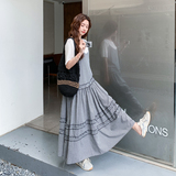 格子吊带裙+T恤两件套ZB111-937-P155-K228，女装连衣裙，浙宝B馆111（原065）