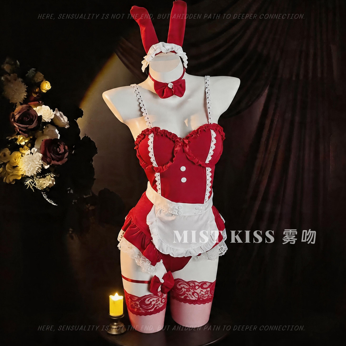 KISS软糯兔侍*纯欲兔女郎cos服装角色扮演套装情调趣诱惑内衣qqny