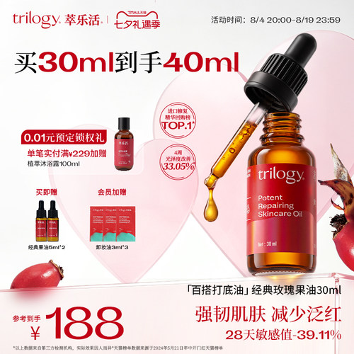Trilogy萃乐活经典玫瑰果油