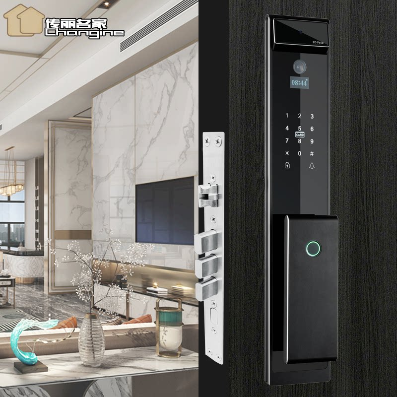 x1pro人脸识别豪华别墅全自动智能指纹大门锁cnc精雕密码锁包安装
