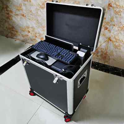 拉杆台式电脑收纳箱装主机显示器运输搬运袋子ITX外设包行李机箱