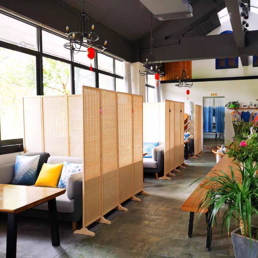 简易屏风折叠隔断墙客厅进门遮挡推拉移动房间卧室隔断帘挡风玄关