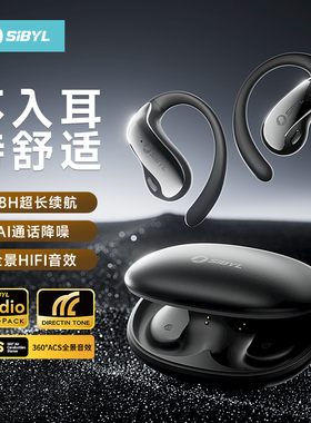 Sibyl蓝牙耳机开放式不入耳气骨传导挂耳无线2025新款运动跑步OWS