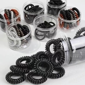 电话线发圈女小号细款 韩国扎头发头绳发绳黑色皮筋电线圈头饰大号