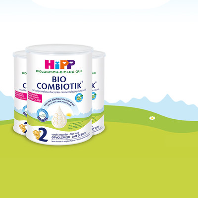 荷兰喜宝HiPP奶粉2段6-12个月宝宝有机益生菌进口婴儿牛奶粉3罐装