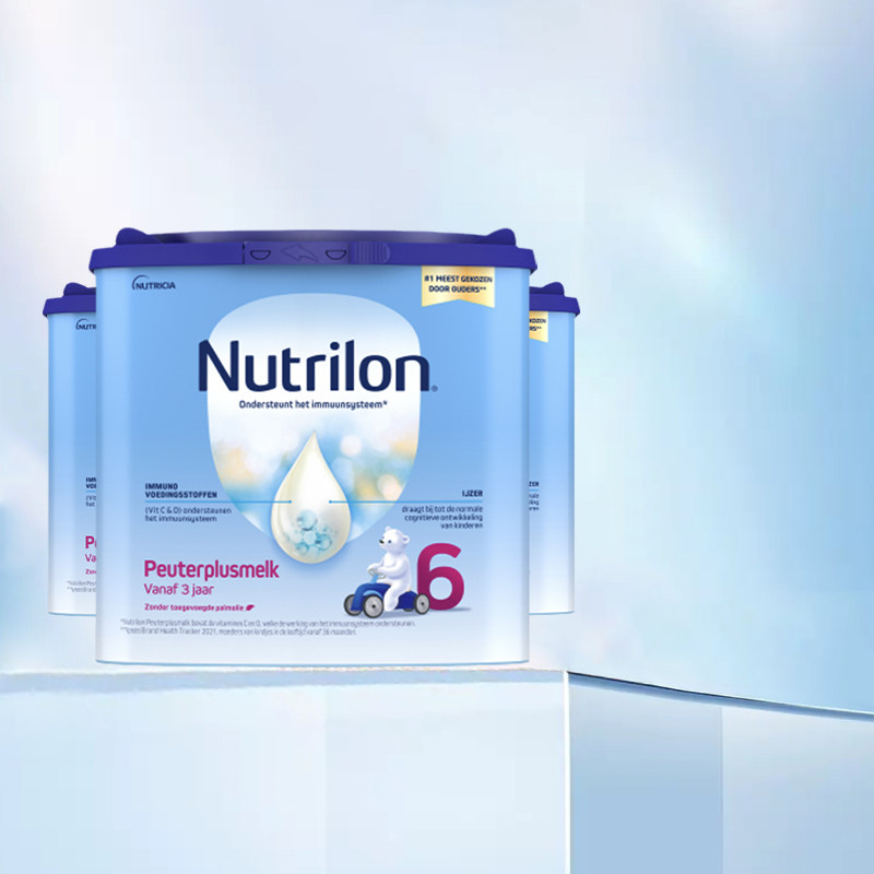 荷兰牛栏6段Nutrilon诺优能儿童宝宝配方奶粉3-6周岁400g/盒3盒装