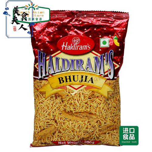 印度小吃零食 Haldirams bhujia snacks namkeen 200g