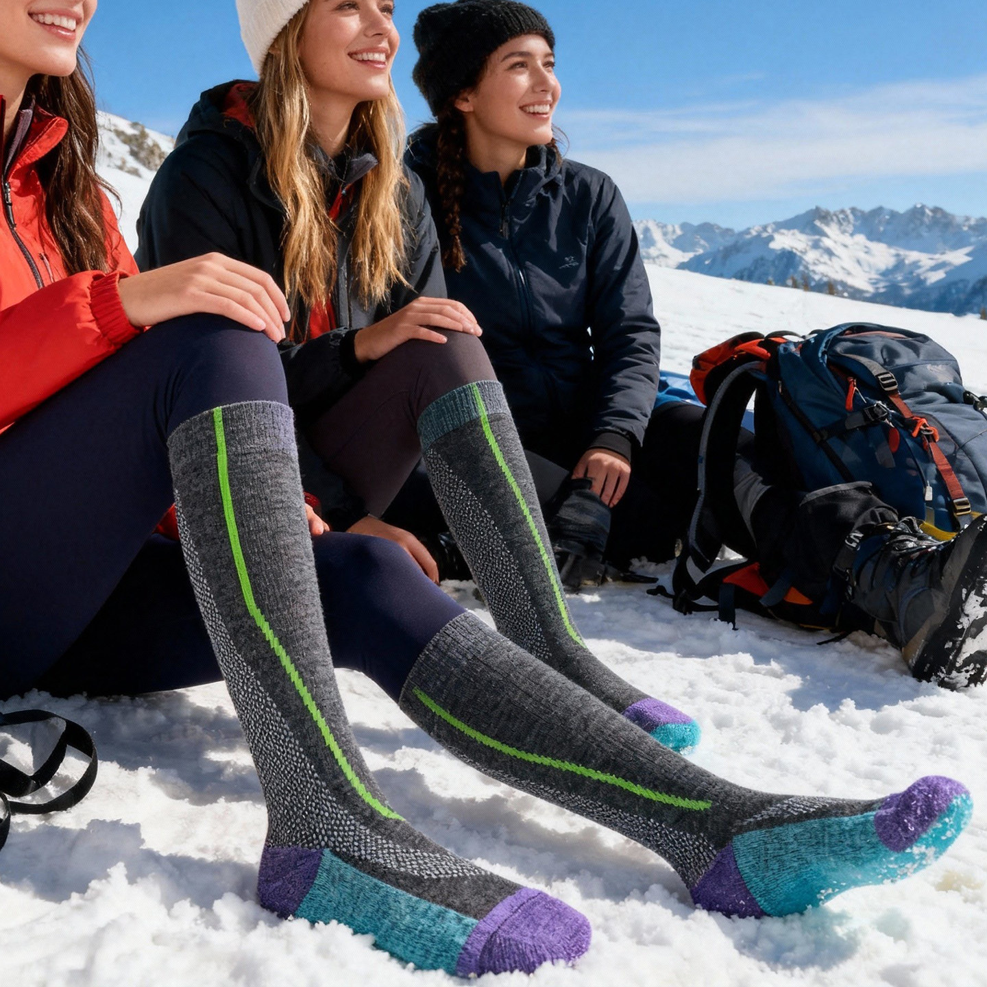 全厚毛圈滑雪袜女男羊毛高筒袜子长袜专业冬季加厚登山防寒2025款,女士内衣/男士内衣/家居服,长筒袜,淘宝优惠券,粉丝福利购,淘宝优惠卷