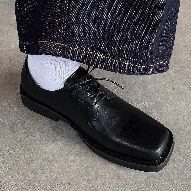 秋冬新款小众百搭商务德比鞋