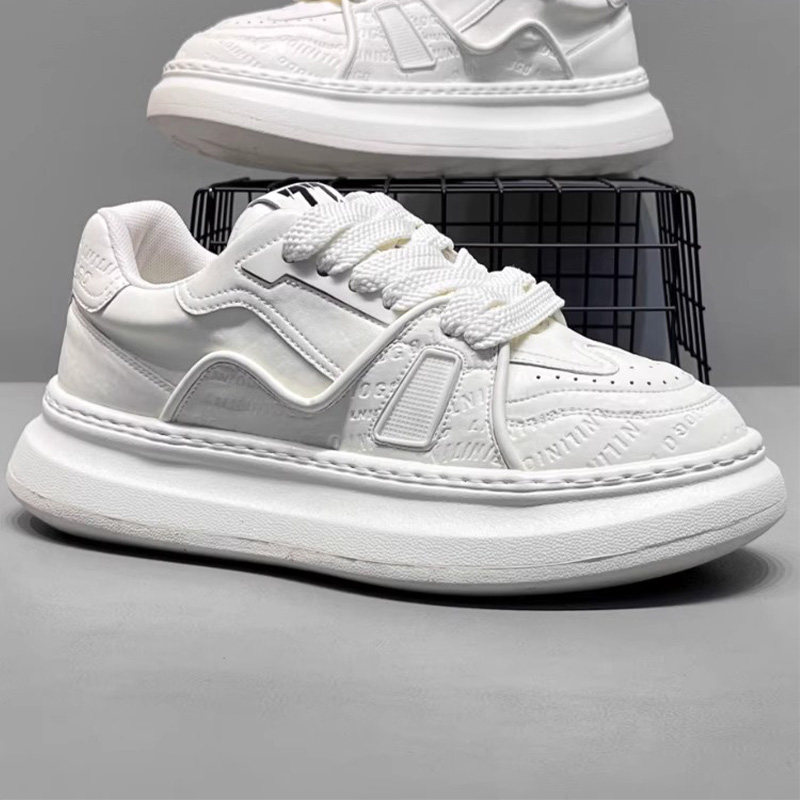 厚底小白鞋男士真皮运动休闲板鞋