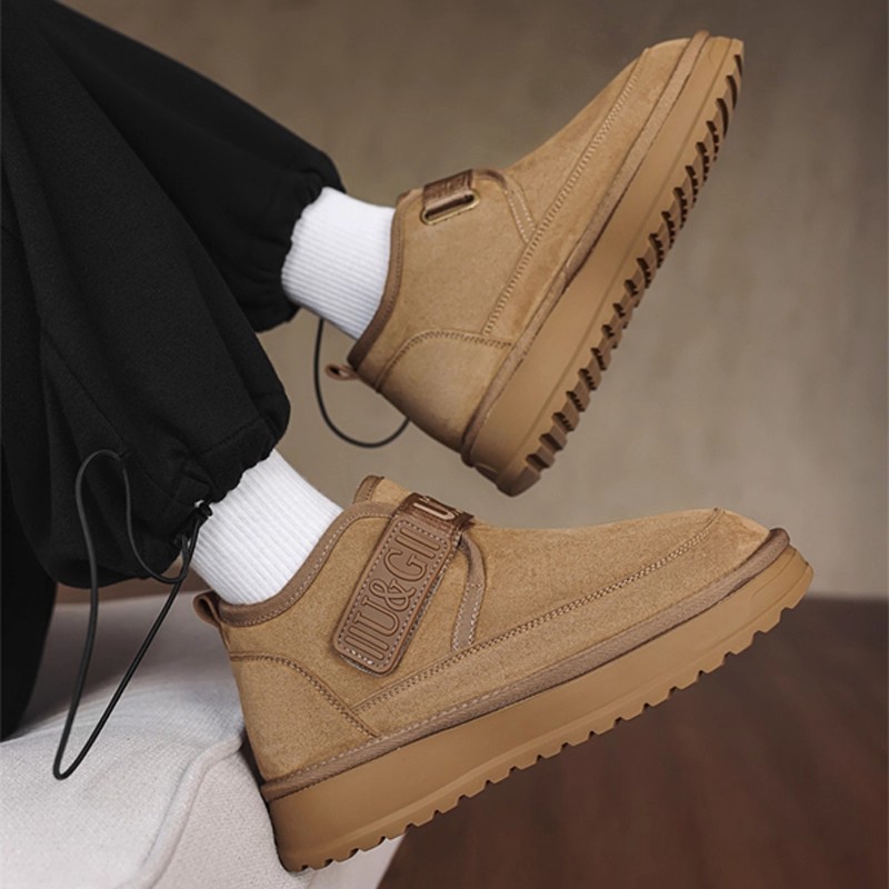 冬季新款防滑厚底保暖东北棉鞋