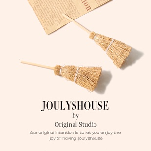 网红创意仿真扫把发夹女搞怪刘海边夹可爱鸭嘴夹搞搞笑头饰发饰