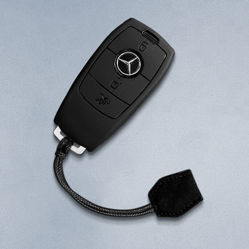 奔驰磨砂羊皮纹全包钥匙套