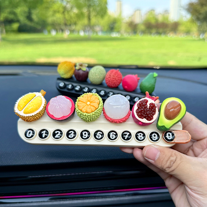 汽车临时停车号码牌女士专用高级感diy创意电话数字贴车上留号器