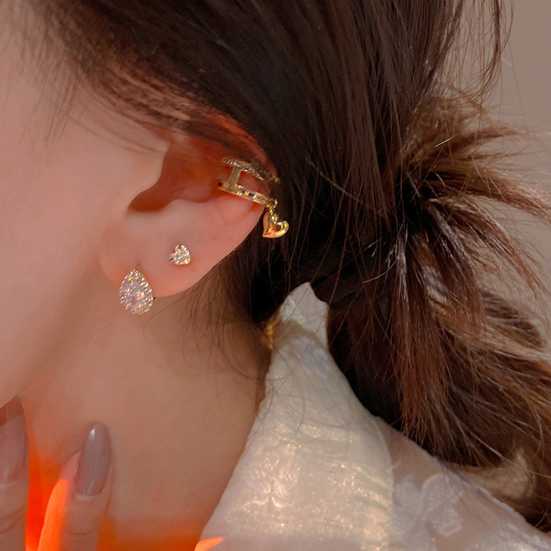 法式精致925纯银耳钉女