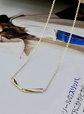 几何设计款短款简约锁骨链项链