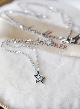 缺角星星吊坠项链精致经典锁骨链