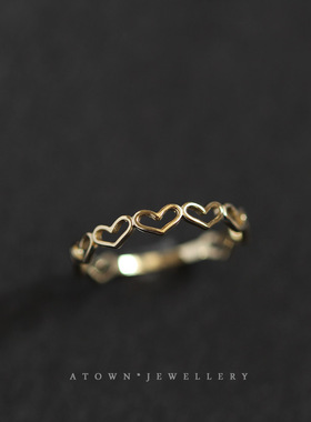 日韩版通体S925纯银戒指女简约