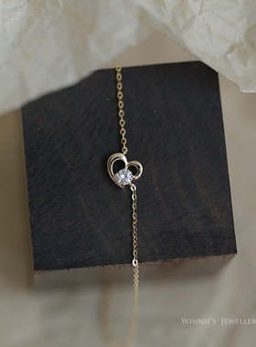 不对称设计款项链气质可爱锁骨链