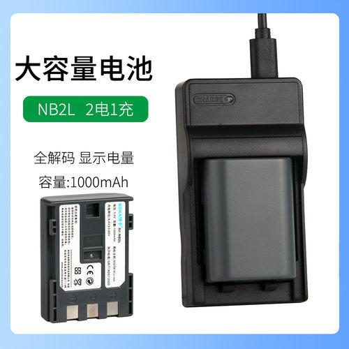 适用于佳能摄像机FV M20 M30 M100 M200电池IXY DV3 DV5充电器