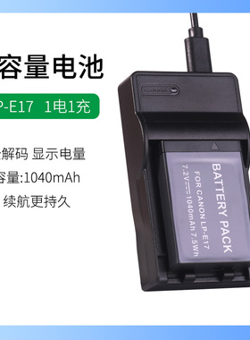 适用于佳能单反相机电池EOS Rebel T6s T7i T8i SL2 SL3充电器T6i