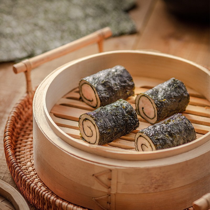 包道广式早茶点心紫菜卷海苔猪肉卷速食早餐 2包组合装