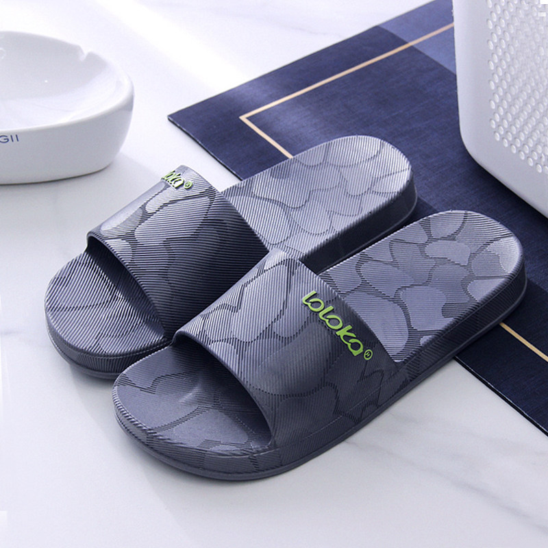 路路佳拖鞋男夏季家居防滑浴室拖鞋情侣室内洗澡塑料凉拖鞋男拖鞋