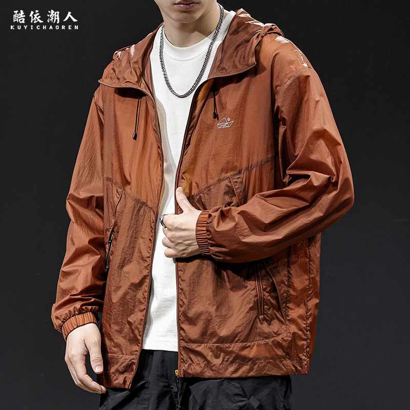 防晒衣男2025新款夏季速干冰丝衣服高端户外钓鱼轻薄透气三防外套