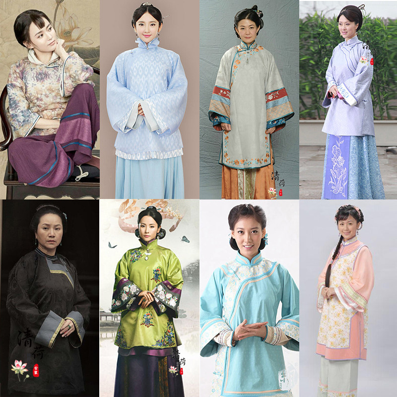 影视古装民国秀禾服中国风清末小姐服太太夫人福晋古装影楼写真服