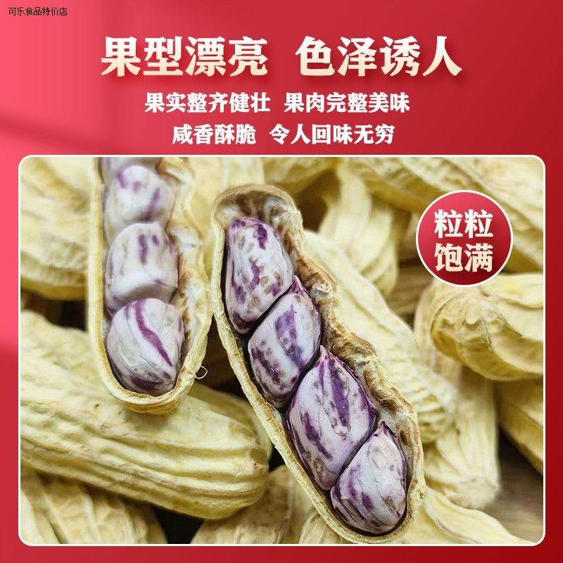 冠华2025新货400克云南七彩咸干花生 特产带壳花生 炒货零食年货