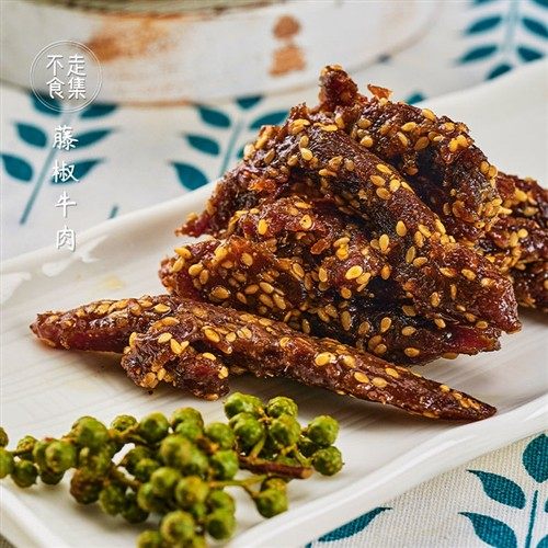 不走食集牛肉干四川麻辣五香川味无防腐办公室休闲肉干小吃零食