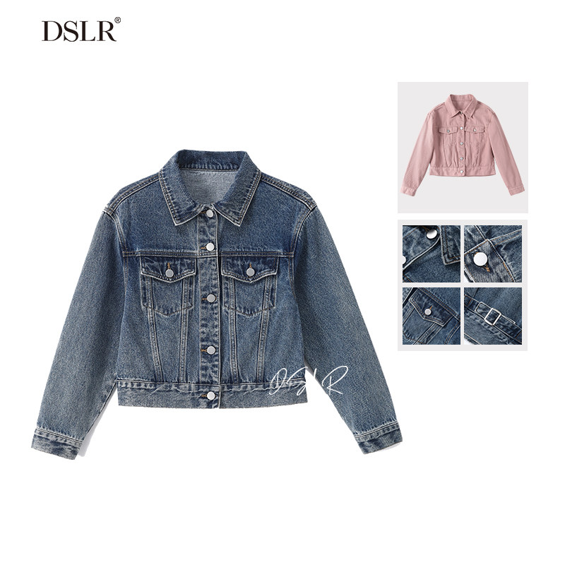 牛仔夹克韩版宽松浅色牛仔外套短款小个子NZJK701